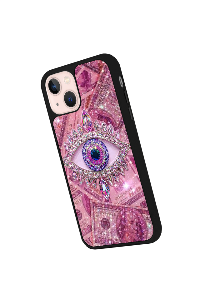 iPhone 13/14 Uyumlu Göz Tasarımlı Glossy Premium Kılıf
