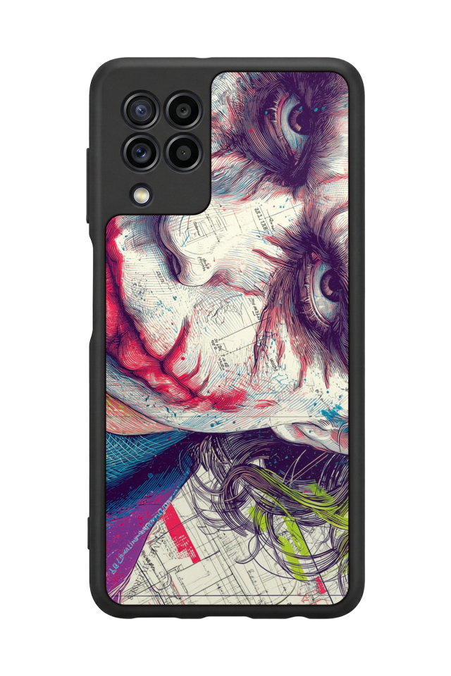 Samsung Galaxy M32 Uyumlu Joker Tasarımlı Glossy Premium Kılıf