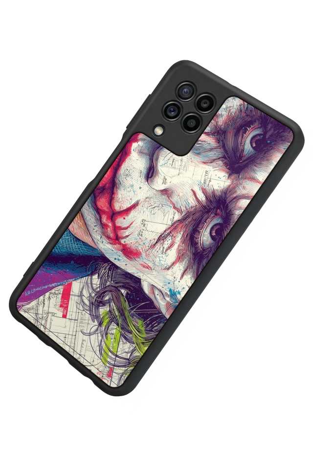 Samsung Galaxy M32 Uyumlu Joker Tasarımlı Glossy Premium Kılıf