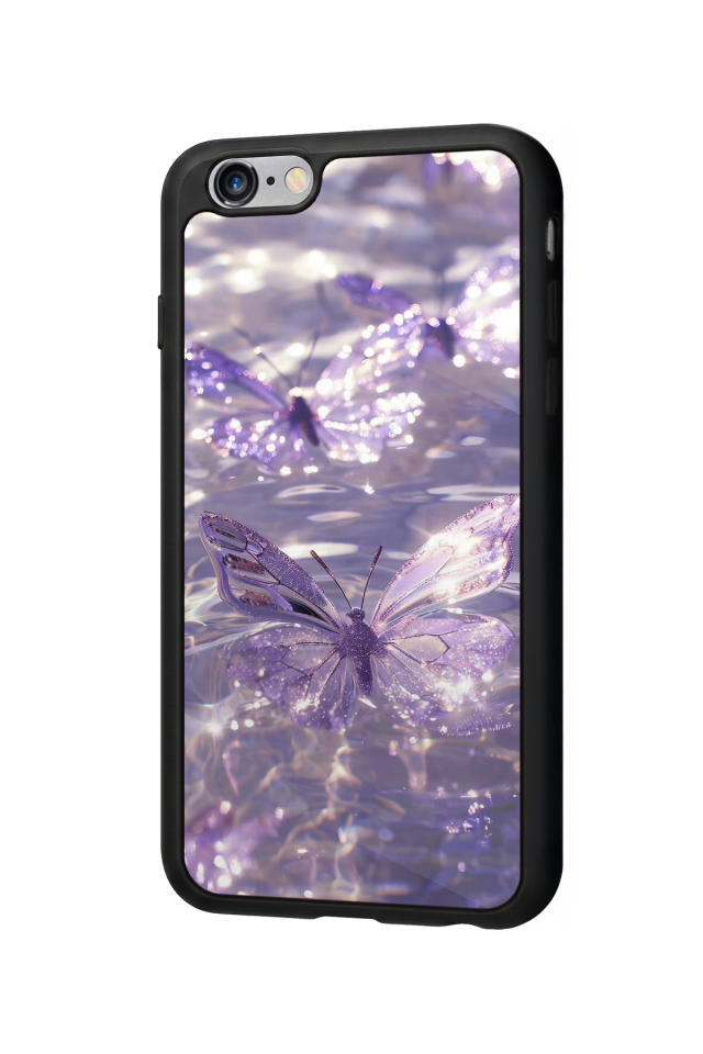iPhone 6 Plus Uyumlu Kelebek Tasarımlı Glossy Premium Kılıf