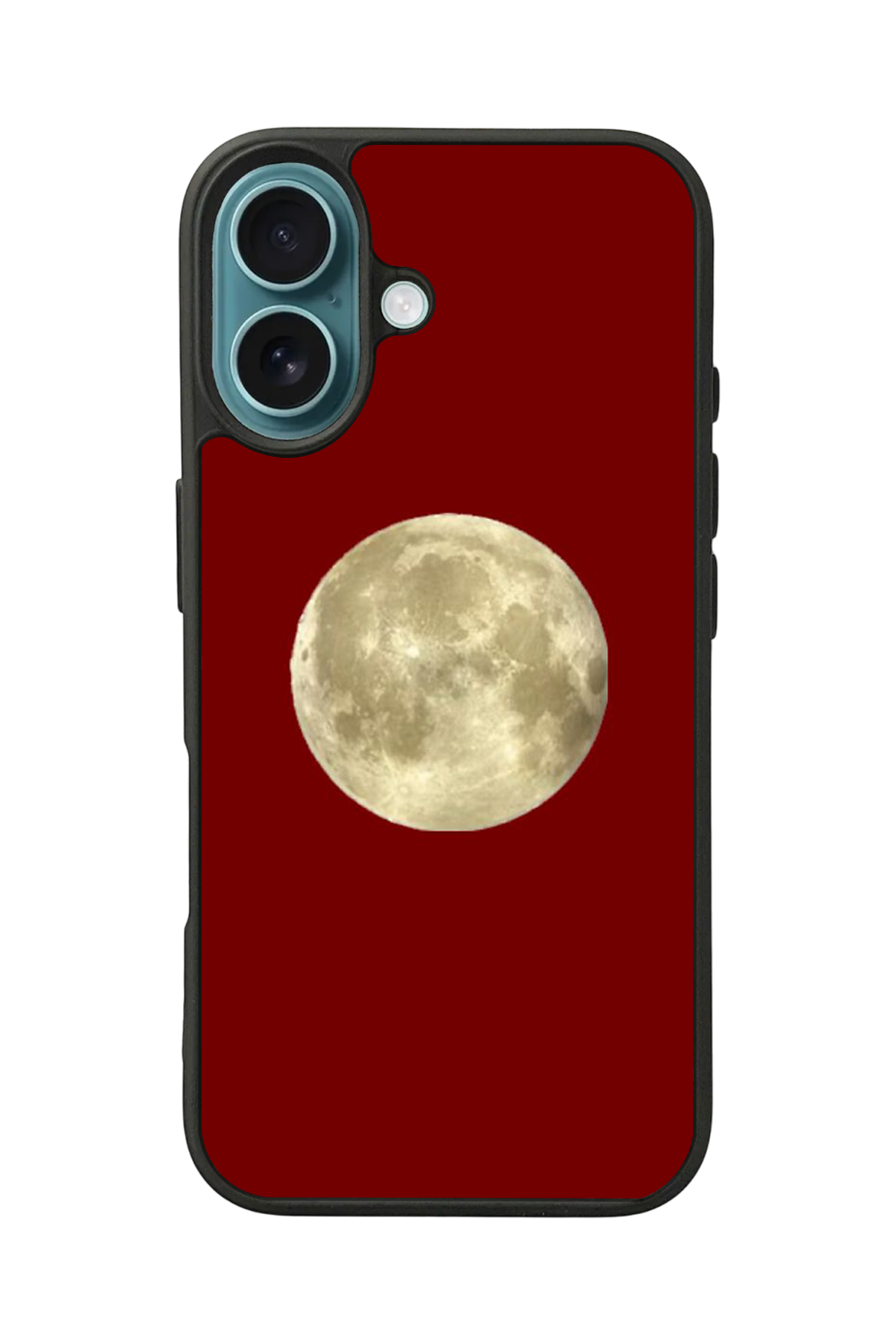 iPhone 16 Uyumlu Kirmizi Tasarımlı Glossy Premium Kılıf