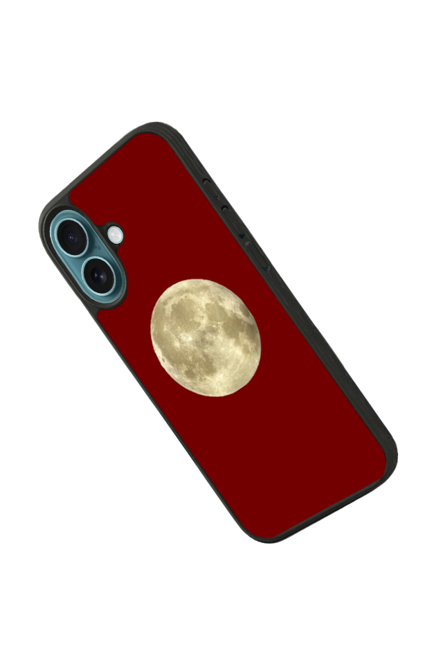 iPhone 16 Uyumlu Kirmizi Tasarımlı Glossy Premium Kılıf