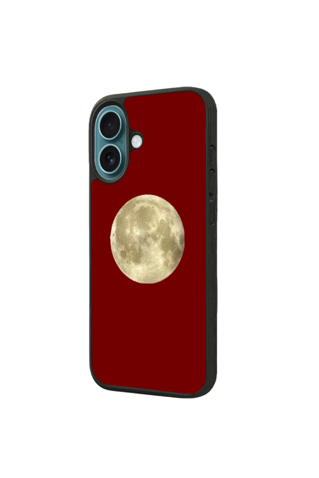 iPhone 16 Uyumlu Kirmizi Tasarımlı Glossy Premium Kılıf