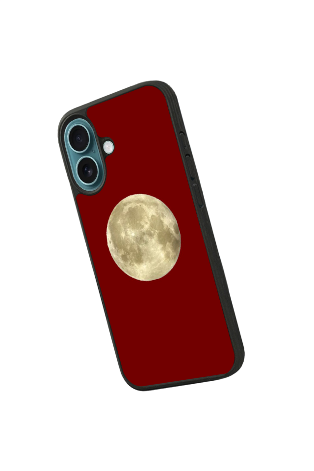 iPhone 16 Uyumlu Kirmizi Tasarımlı Glossy Premium Kılıf