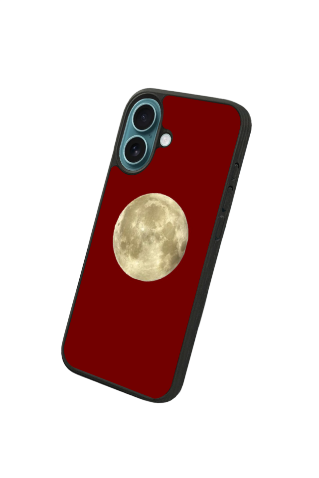 iPhone 16 Uyumlu Kirmizi Tasarımlı Glossy Premium Kılıf