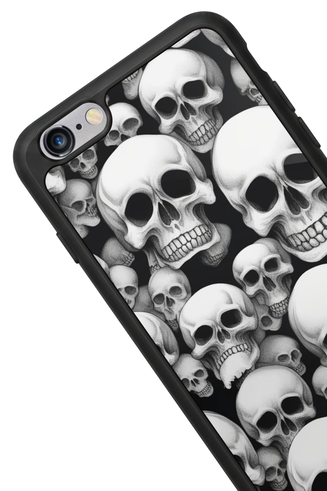 iPhone 6s Plus Uyumlu KuruKafa Tasarımlı Glossy Premium Kılıf