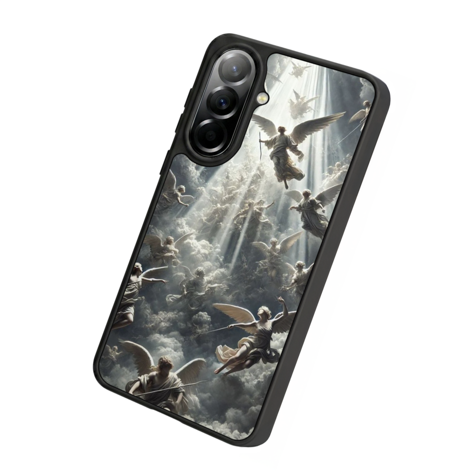 Samsung Galaxy A37 Uyumlu Melek Tasarımlı Glossy Premium Kılıf
