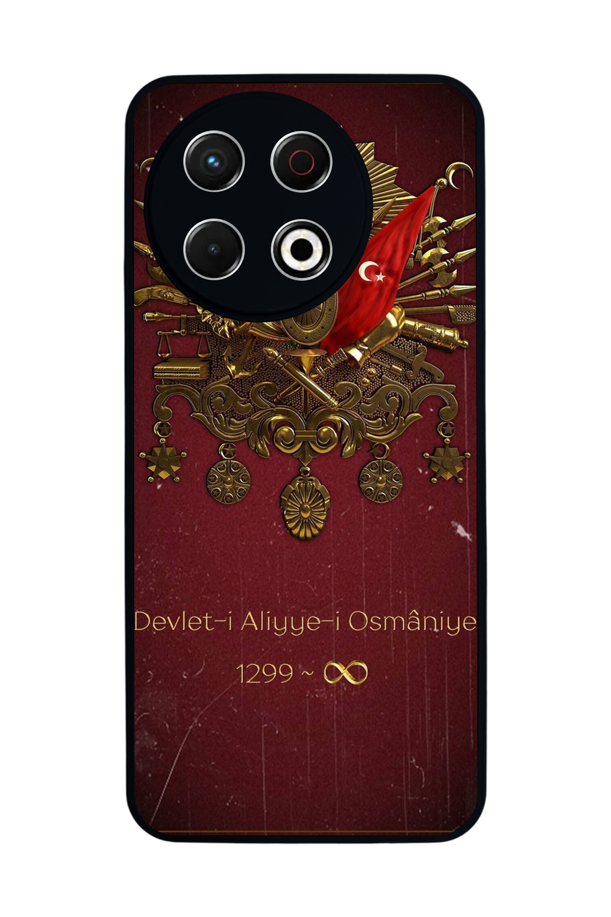 Tecno Spark 30 Pro Uyumlu Osmanli Tugrasi Tasarımlı Glossy Premium Kılıf