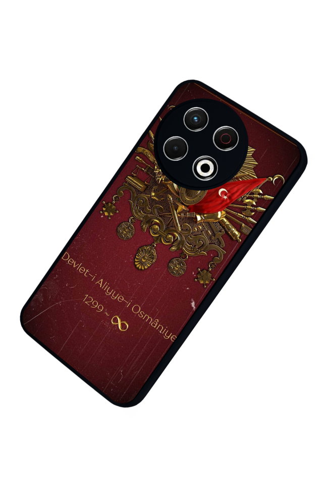 Tecno Spark 30 Pro Uyumlu Osmanli Tugrasi Tasarımlı Glossy Premium Kılıf