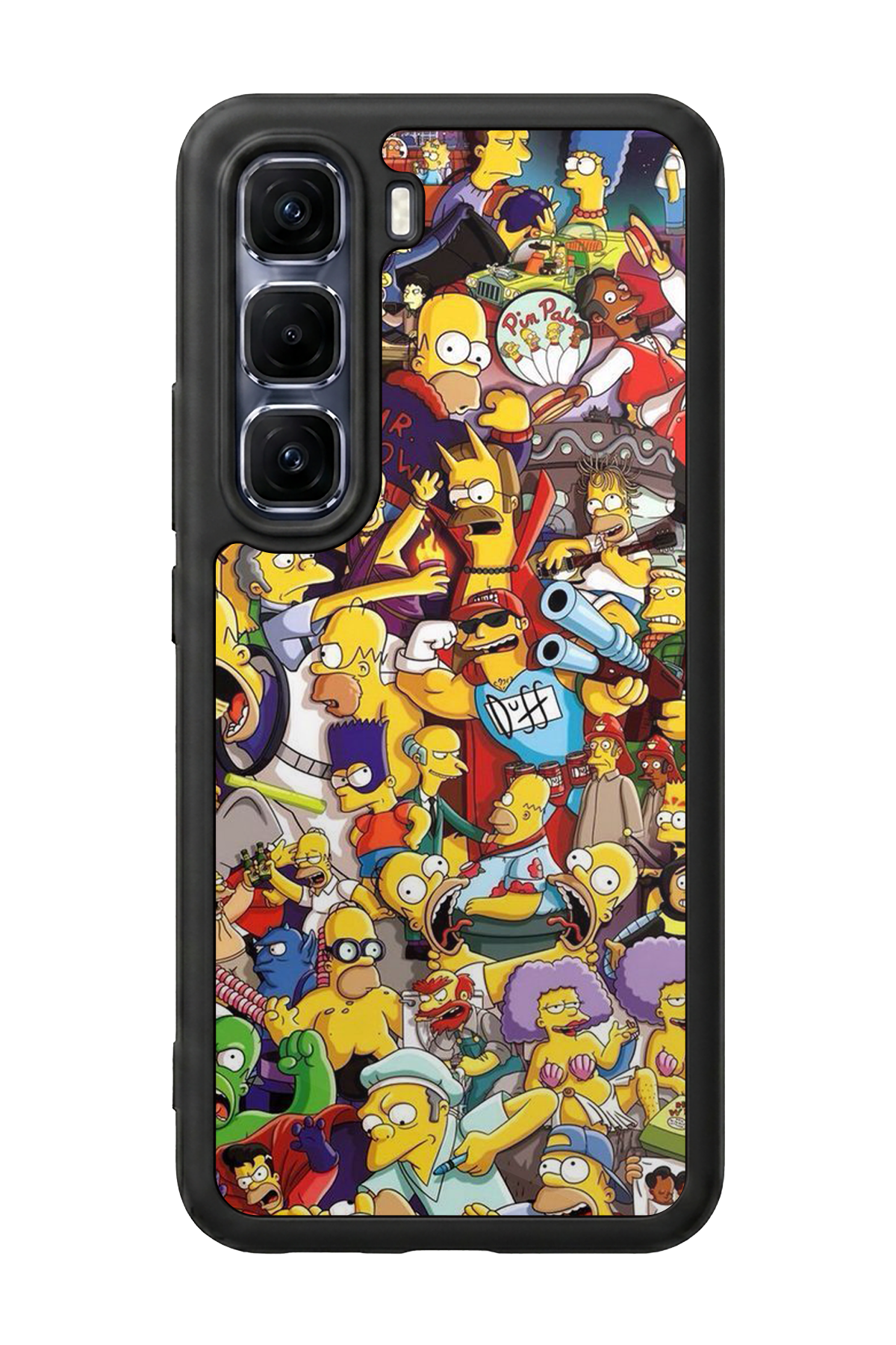 Infinix Hot 60 Pro Plus Uyumlu The Simpsons Tasarımlı Glossy Premium Kılıf