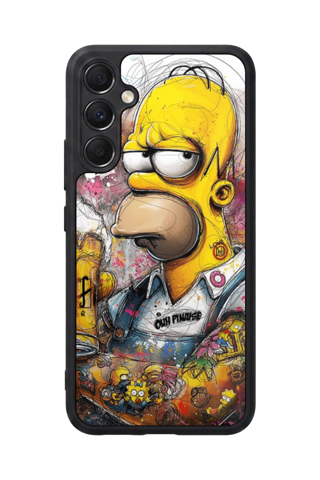 Samsung Galaxy A34 Uyumlu The Simpsons Tasarımlı Glossy Premium Kılıf