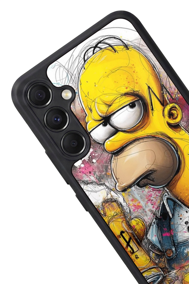 Samsung Galaxy A34 Uyumlu The Simpsons Tasarımlı Glossy Premium Kılıf