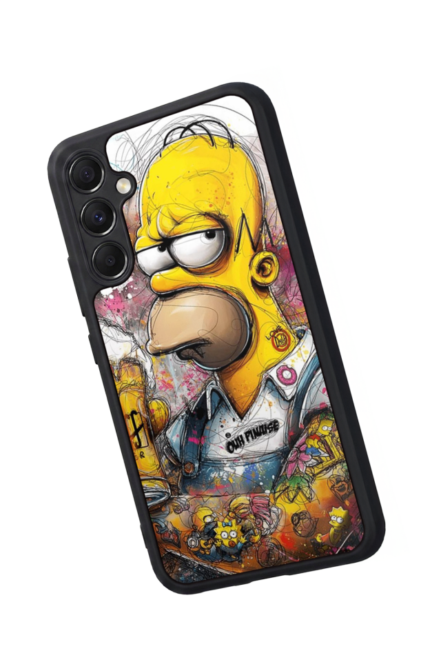 Samsung Galaxy A34 Uyumlu The Simpsons Tasarımlı Glossy Premium Kılıf