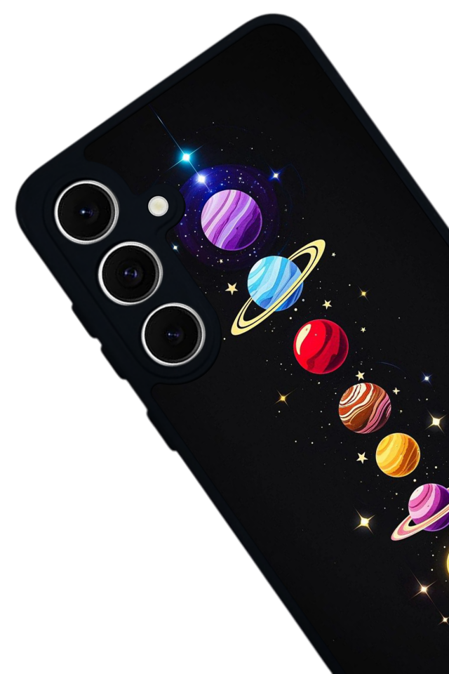 Samsung Galaxy A16 Uyumlu Uzay Tasarımlı Glossy Premium Kılıf