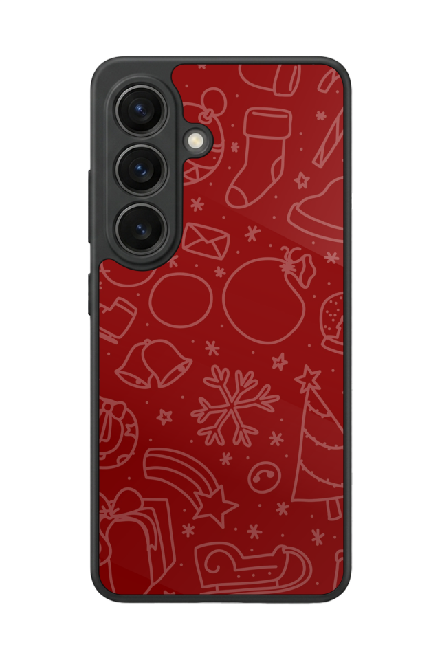 Samsung Galaxy S26 Uyumlu Yilbasi Christmas Tasarımlı Glossy Premium Kılıf