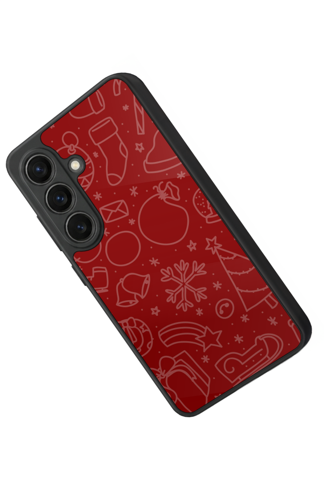 Samsung Galaxy S26 Uyumlu Yilbasi Christmas Tasarımlı Glossy Premium Kılıf