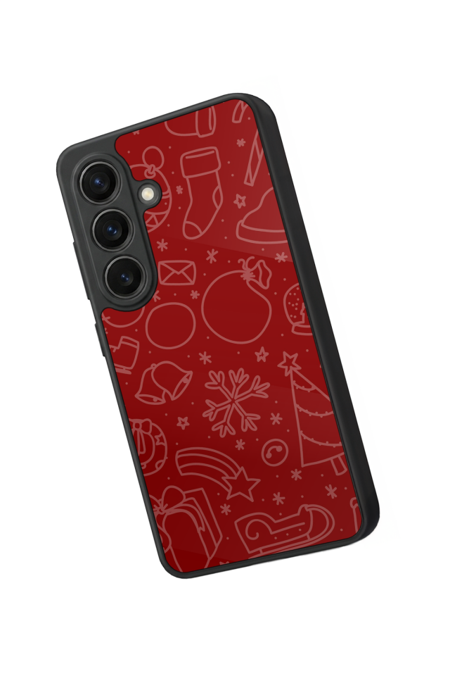 Samsung Galaxy S26 Uyumlu Yilbasi Christmas Tasarımlı Glossy Premium Kılıf