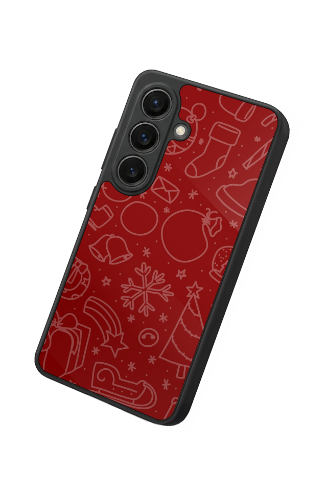 Samsung Galaxy S26 Uyumlu Yilbasi Christmas Tasarımlı Glossy Premium Kılıf