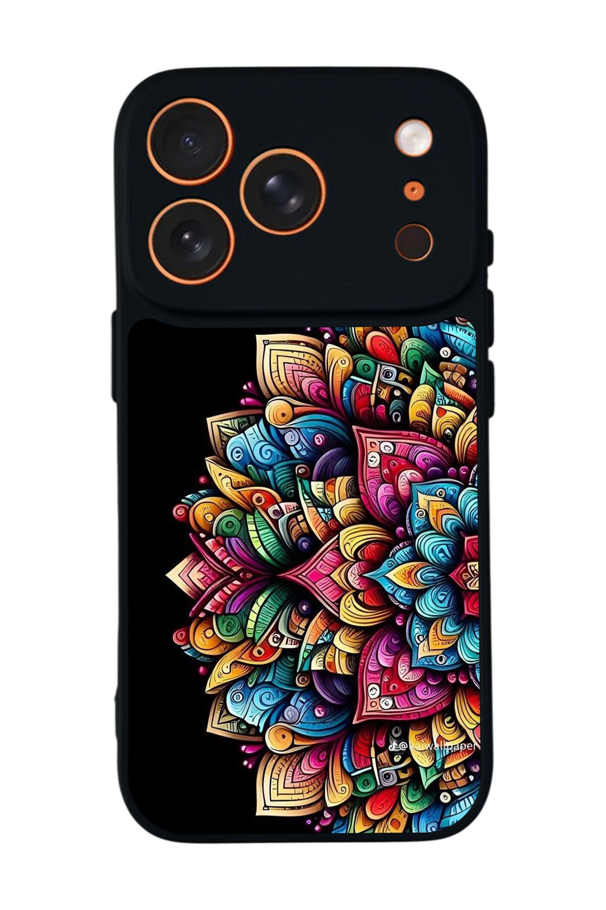 iPhone 17 Pro Max Uyumlu Mandala Tasarımlı Glossy Premium Kılıf