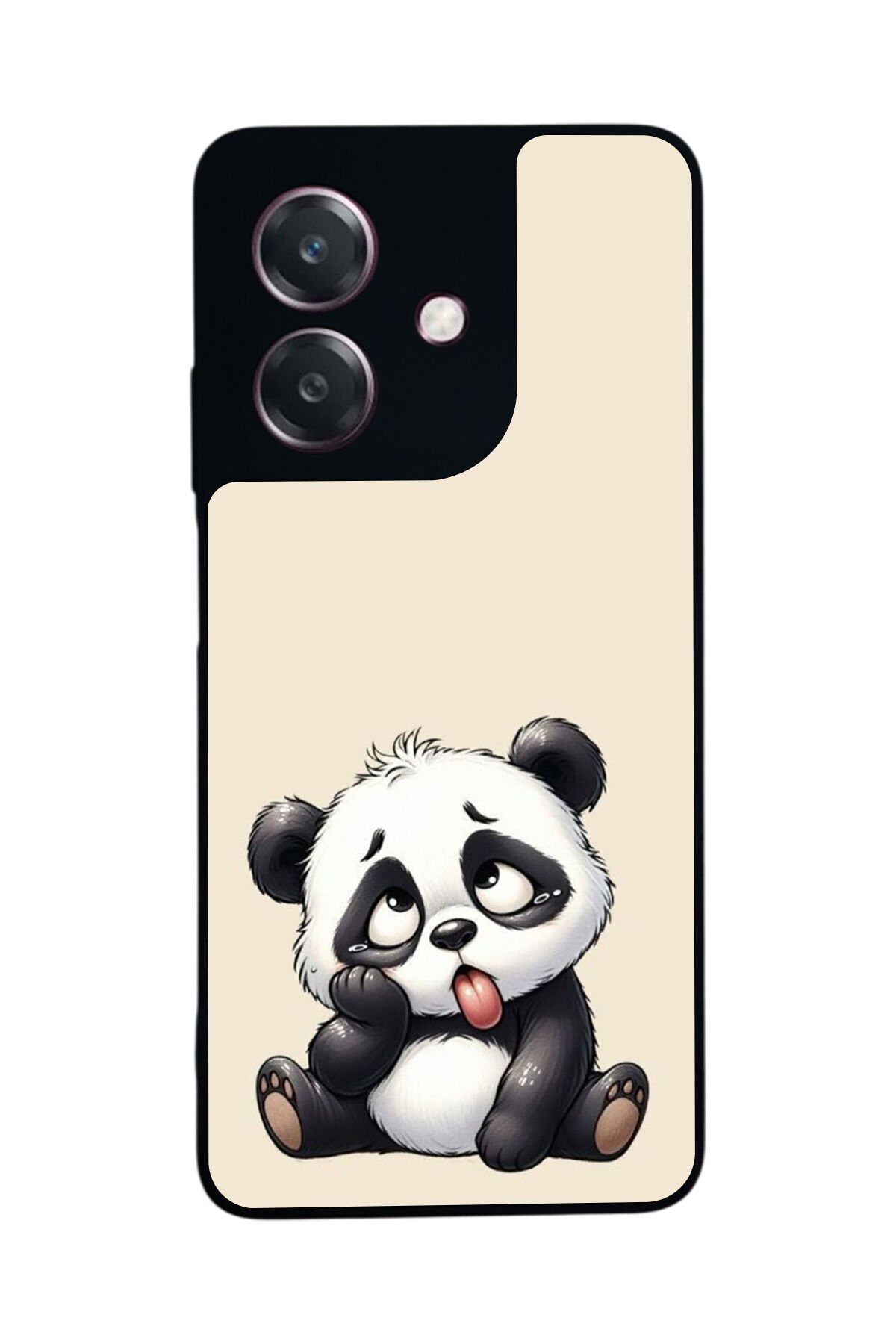 Oppo A3 5G Uyumlu Panda Tasarımlı Glossy Premium Kılıf