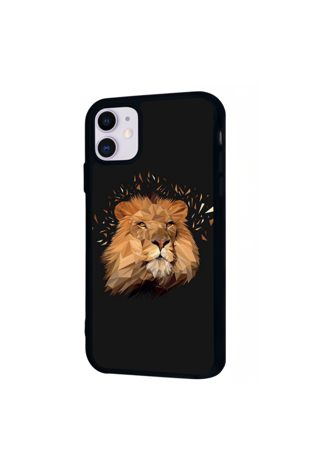 iPhone 11 Uyumlu Aslan Tasarımlı Glossy Premium Kılıf