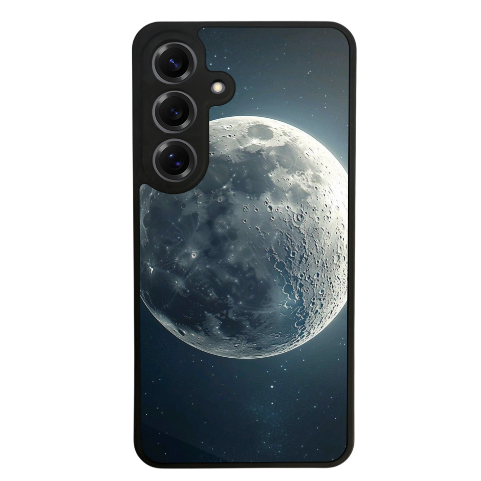 Samsung Galaxy S25 Uyumlu Ay Tasarımlı Glossy Premium Kılıf