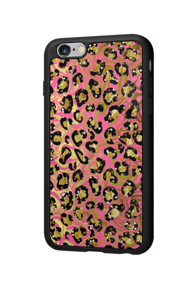 iPhone 6s Plus Uyumlu Hologram Leopar Tasarımlı Glossy Premium Kılıf