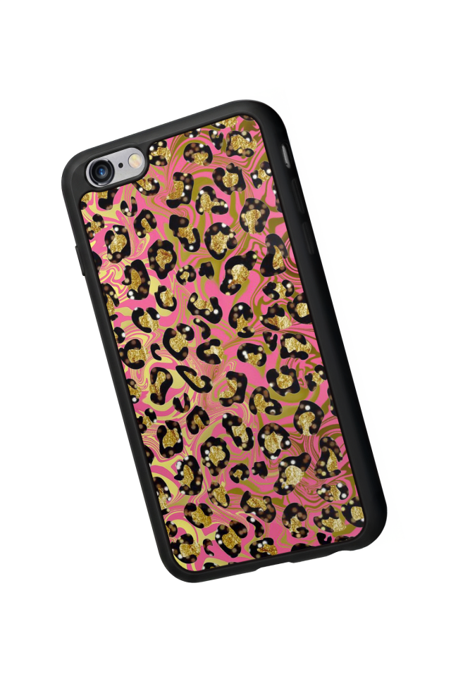 iPhone 6s Plus Uyumlu Hologram Leopar Tasarımlı Glossy Premium Kılıf