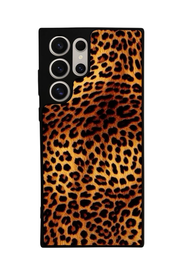 Samsung Galaxy S24 Ultra Uyumlu Leopar Tasarımlı Glossy Premium Kılıf