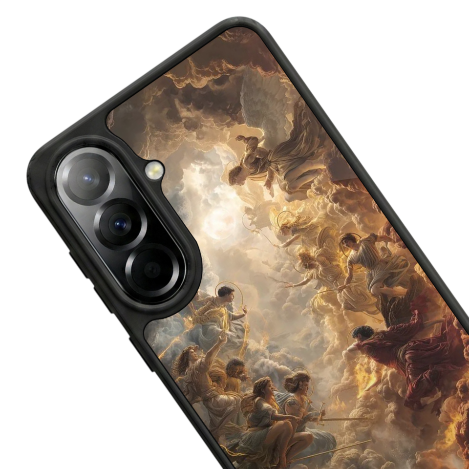 Samsung Galaxy A37 Uyumlu Melek Tasarımlı Glossy Premium Kılıf