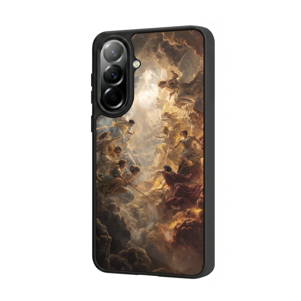 Samsung Galaxy A37 Uyumlu Melek Tasarımlı Glossy Premium Kılıf