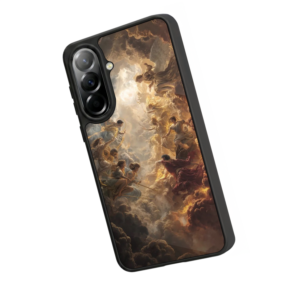 Samsung Galaxy A37 Uyumlu Melek Tasarımlı Glossy Premium Kılıf