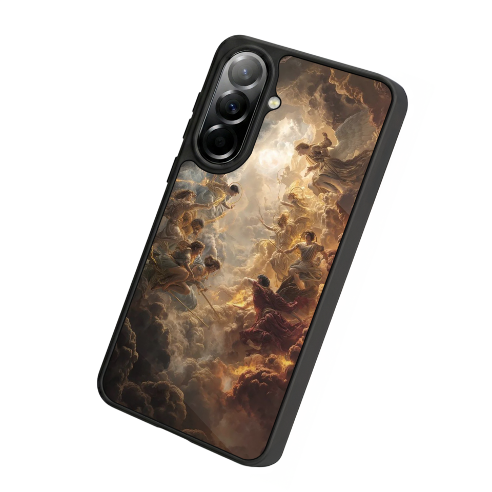 Samsung Galaxy A37 Uyumlu Melek Tasarımlı Glossy Premium Kılıf