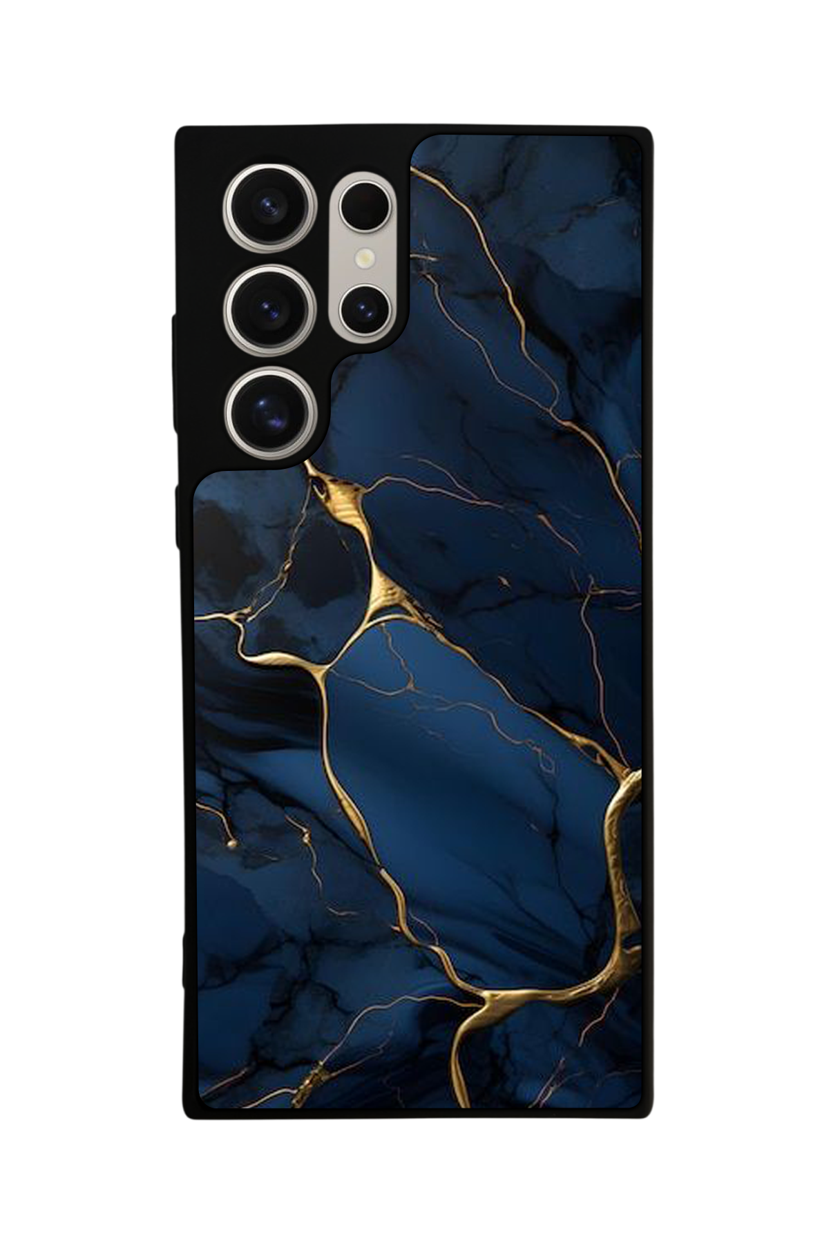Samsung Galaxy S22 Ultra Uyumlu Mermer Marble Tasarımlı Glossy Premium Kılıf