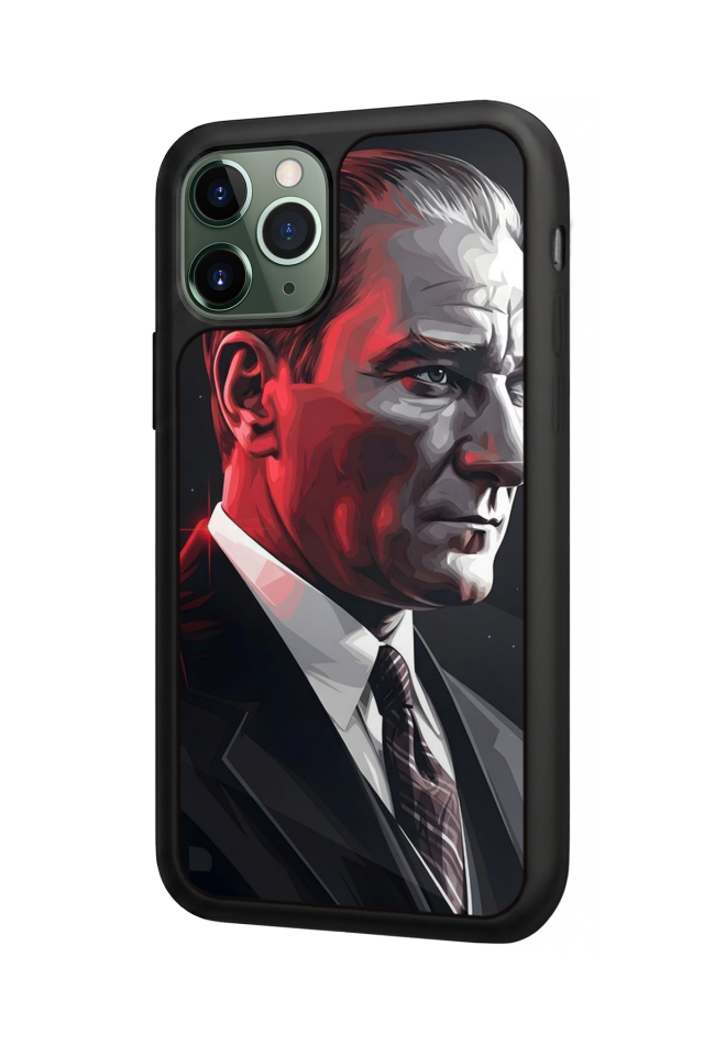 iPhone 11 Pro Uyumlu Mustafa Kemal Ataturk Tasarımlı Glossy Premium Kılıf