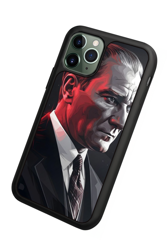 iPhone 11 Pro Uyumlu Mustafa Kemal Ataturk Tasarımlı Glossy Premium Kılıf
