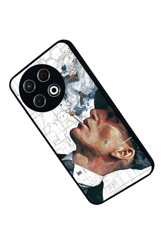 Tecno Spark 30 Pro Uyumlu Peaky Blinders Tasarımlı Glossy Premium Kılıf