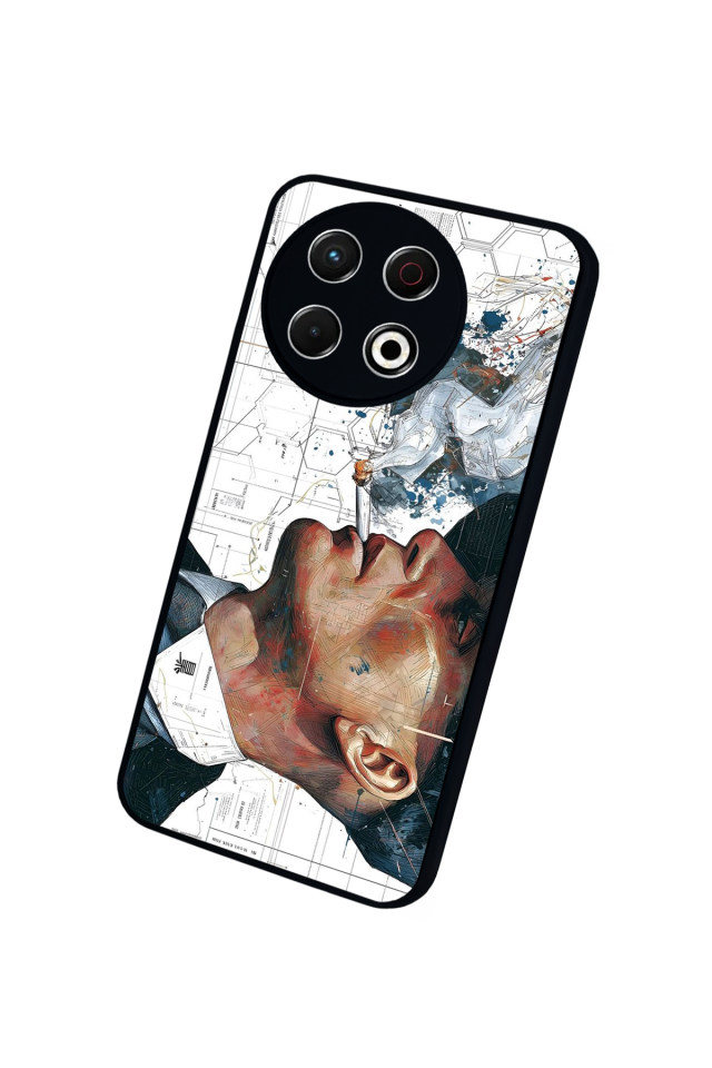 Tecno Spark 30 Pro Uyumlu Peaky Blinders Tasarımlı Glossy Premium Kılıf