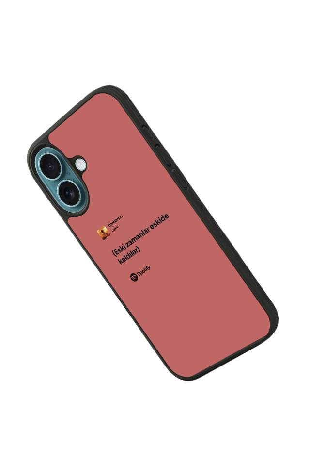 iPhone 16 Uyumlu Sarki Sozleri Tasarımlı Glossy Premium Kılıf
