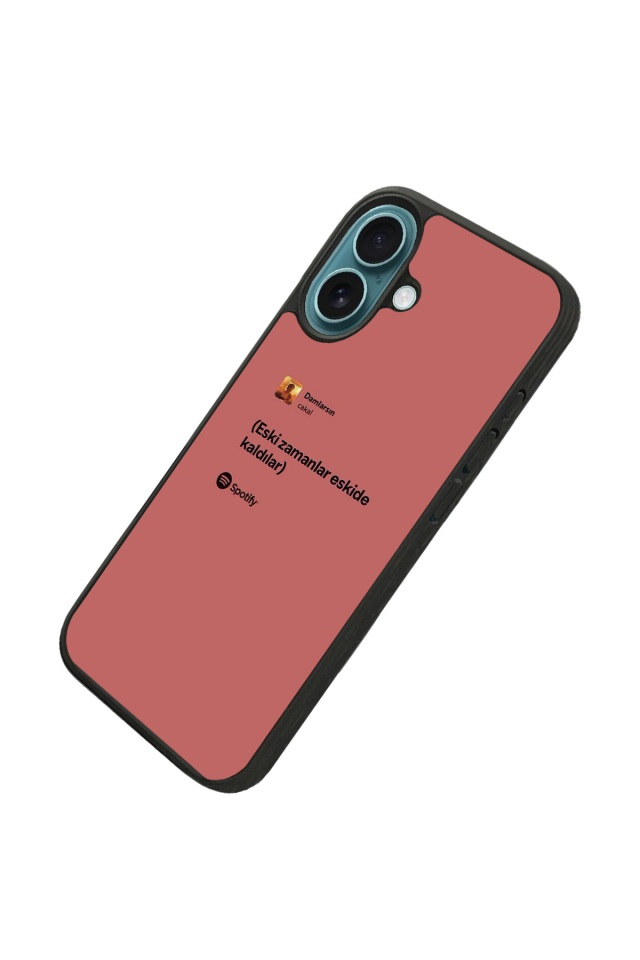 iPhone 16 Uyumlu Sarki Sozleri Tasarımlı Glossy Premium Kılıf