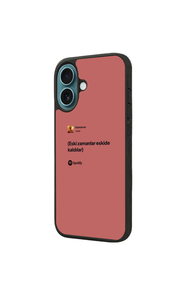 iPhone 16 Uyumlu Sarki Sozleri Tasarımlı Glossy Premium Kılıf