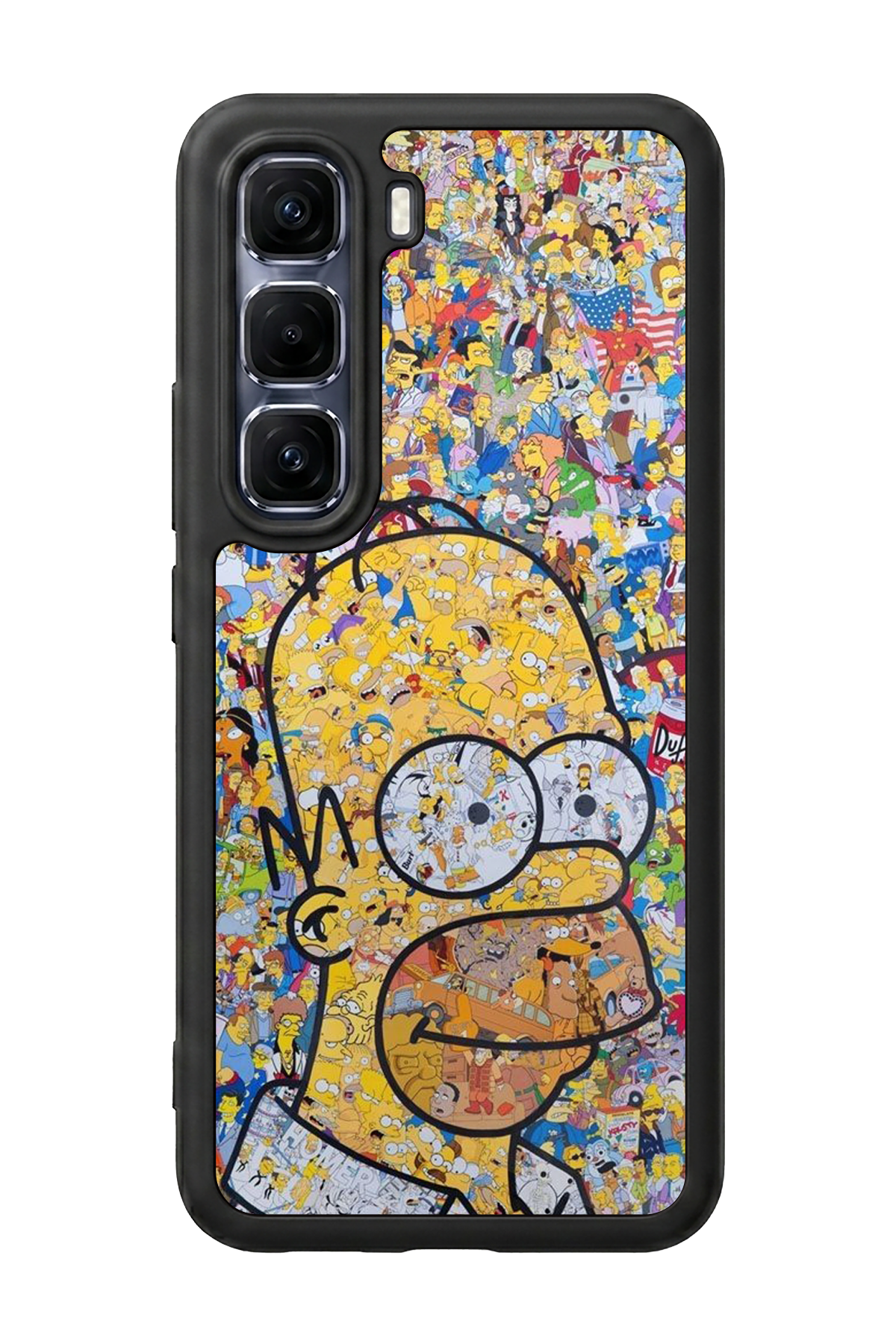 Infinix Hot 60 Pro Plus Uyumlu The Simpsons Tasarımlı Glossy Premium Kılıf
