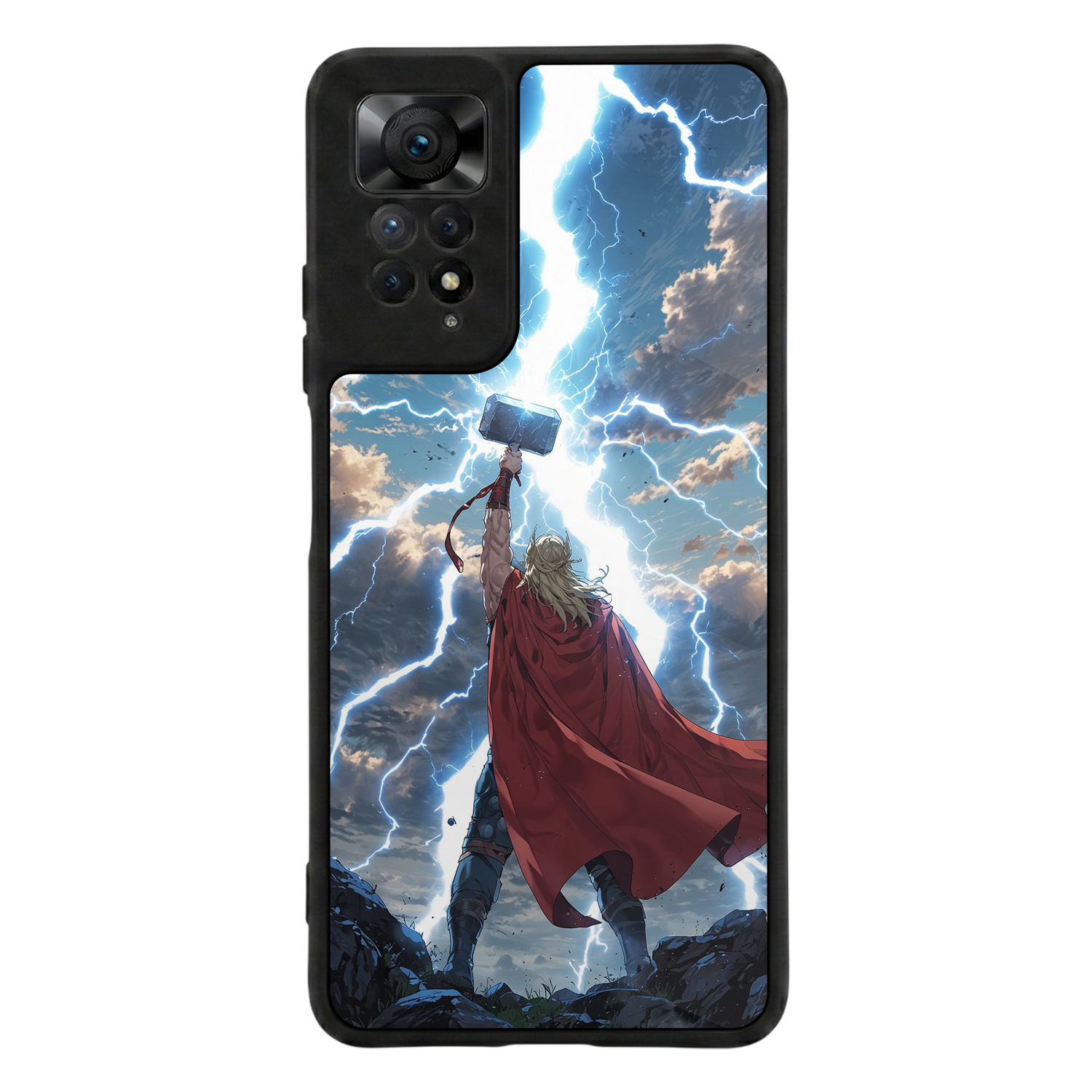 Xiaomi Redmi Note 11 Pro Uyumlu Thor Tasarımlı Glossy Premium Kılıf