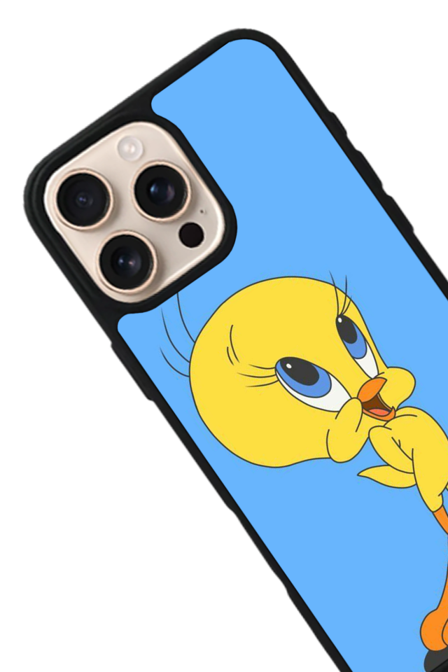 iPhone 14 Pro Max Uyumlu Tweety Tasarımlı Glossy Premium Kılıf