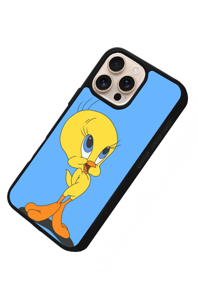 iPhone 14 Pro Max Uyumlu Tweety Tasarımlı Glossy Premium Kılıf