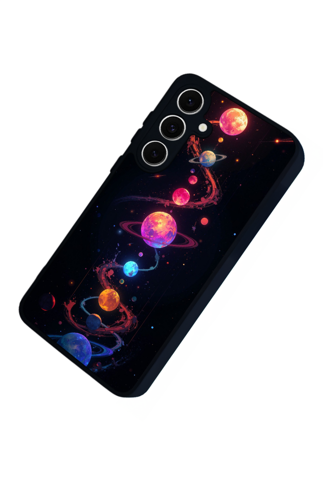 Samsung Galaxy A16 Uyumlu Uzay Tasarımlı Glossy Premium Kılıf