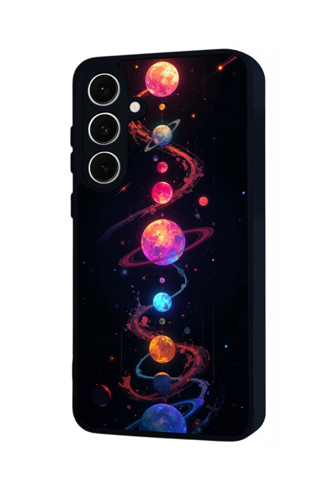 Samsung Galaxy A16 Uyumlu Uzay Tasarımlı Glossy Premium Kılıf