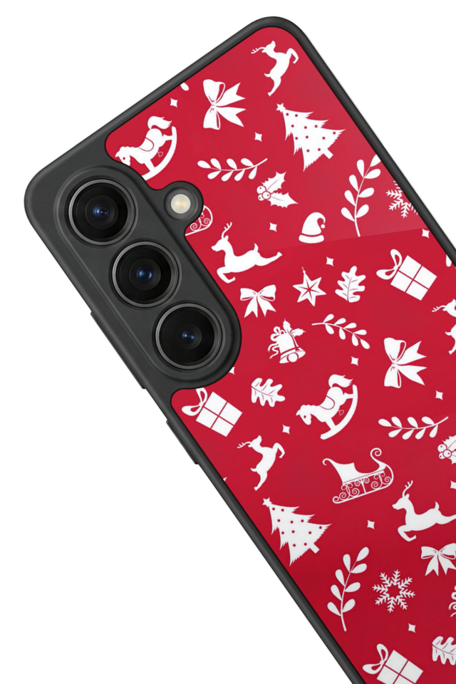 Samsung Galaxy S26 Uyumlu Yilbasi Christmas Tasarımlı Glossy Premium Kılıf