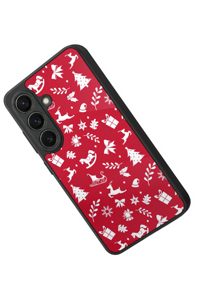 Samsung Galaxy S26 Uyumlu Yilbasi Christmas Tasarımlı Glossy Premium Kılıf