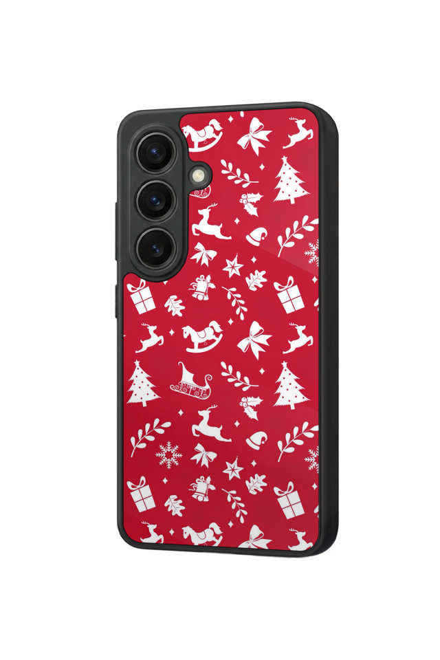 Samsung Galaxy S26 Uyumlu Yilbasi Christmas Tasarımlı Glossy Premium Kılıf